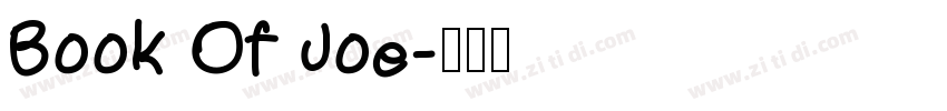 Book Of Joe字体转换